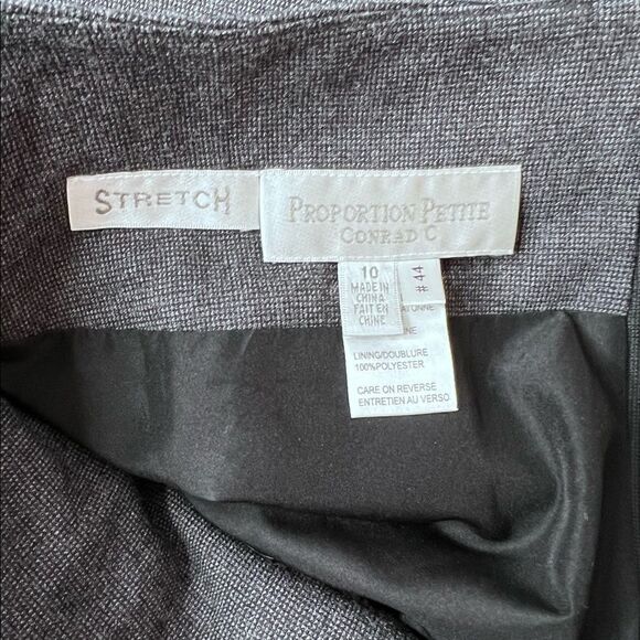 𝅺size 10 Conrad C Grey Pleated Skirt - Picture 7 of 8